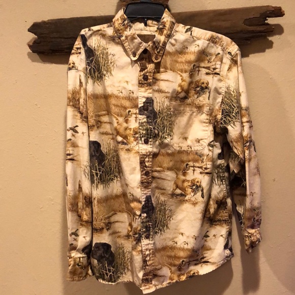 North River Outfitters Hunting Dogs Button Up Shirt - Picture 4 of 9